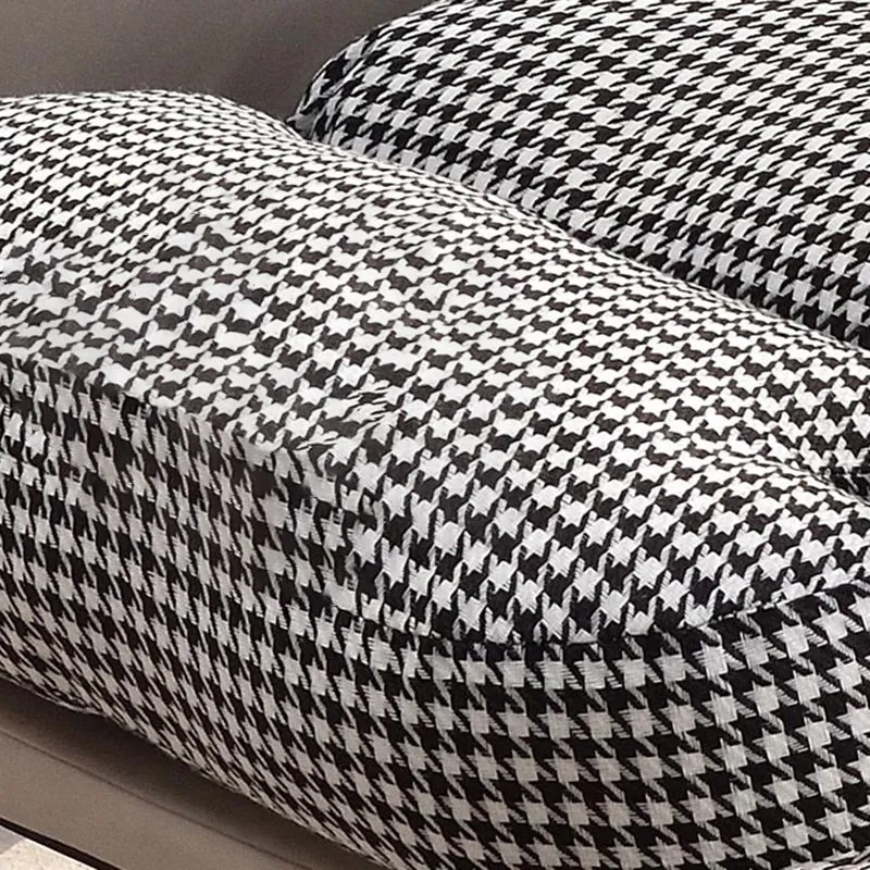 Scandinavische stoelbekleding, kunstleer, standaard fauteuil met voetsteun Clearhalo