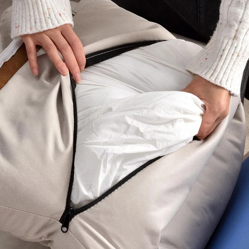 Scandinavische stoelbekleding, kunstleer, standaard fauteuil met voetsteun Clearhalo