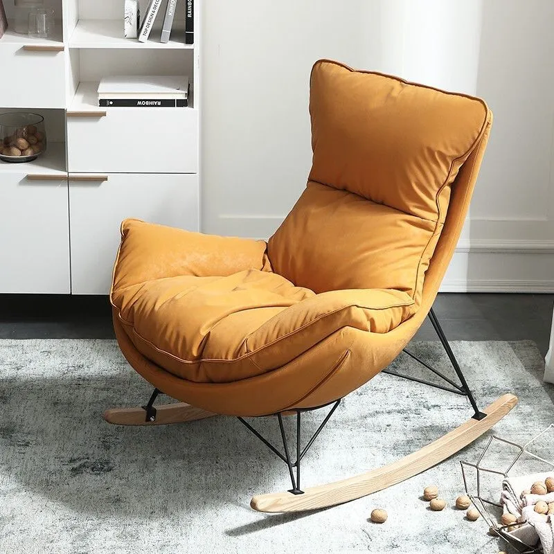Schommelstoel moderne stijl, binnenbank, schommelstoel met kussen Clearhalo