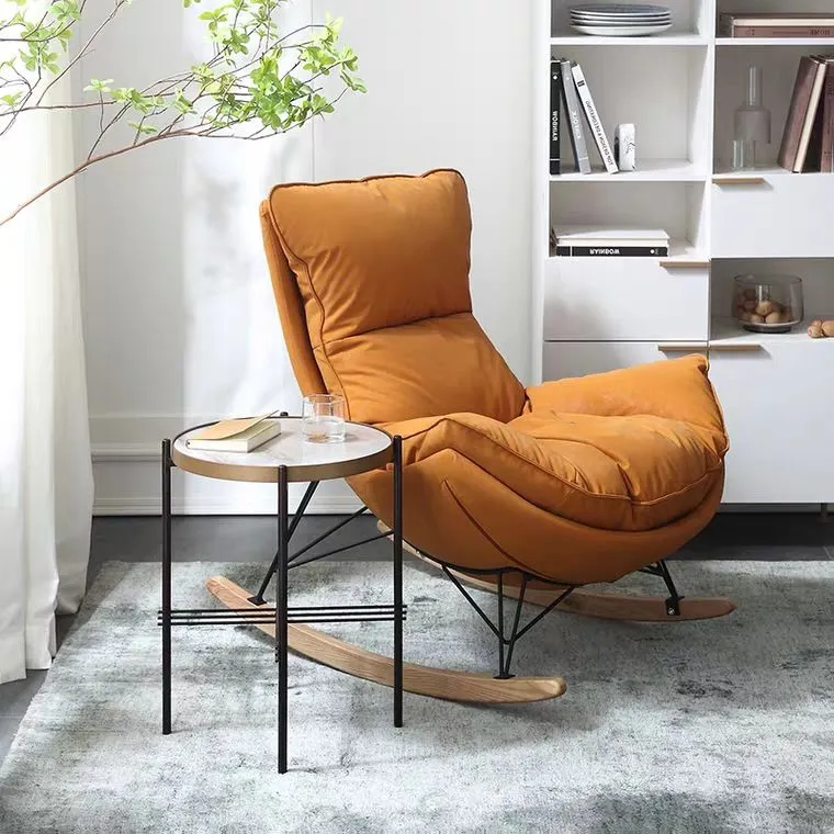 Schommelstoel moderne stijl, binnenbank, schommelstoel met kussen Clearhalo