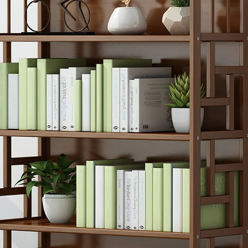 Standaard boekenplank met gesloten achterkant, samengestelde houten boekenkast met rechthoekige planken Clearhalo