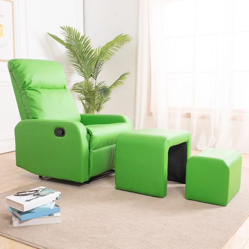 Standaard fauteuil met handmatige handgreep, effen kleur kunstleer fauteuil Clearhalo