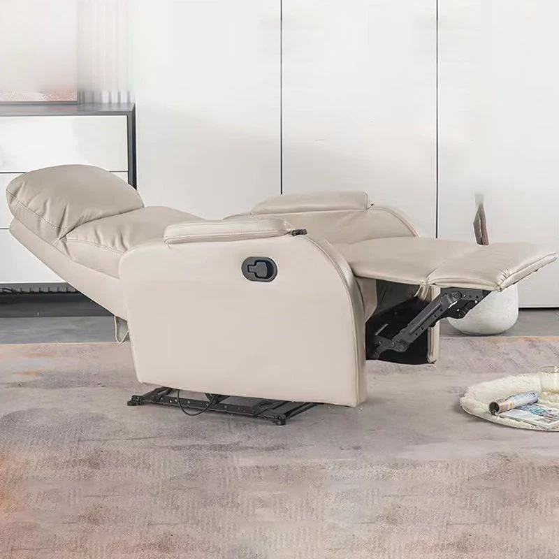 Standaard fauteuil van kunstleer, handmatig te bedienen Botton fauteuil met lendensteun Clearhalo