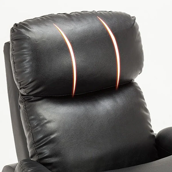 Standaard fauteuil van kunstleer, handmatig te bedienen Botton fauteuil met lendensteun Clearhalo