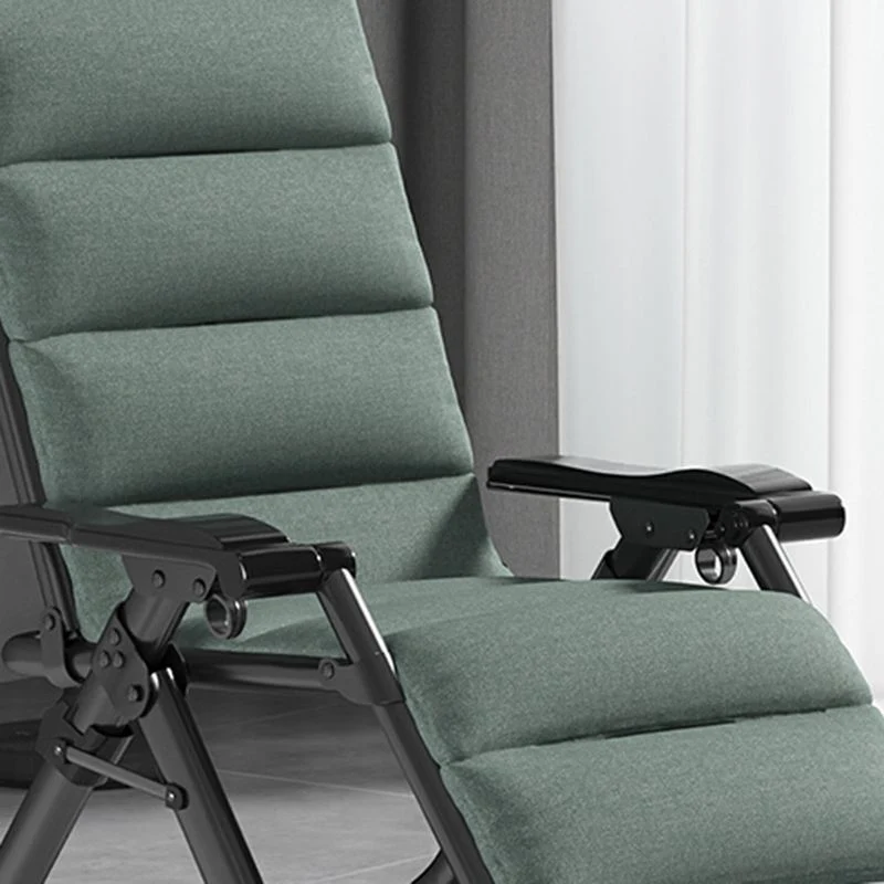Standaard fauteuil van polyestermix met bekerhouders en poten voor slaapkamer Clearhalo