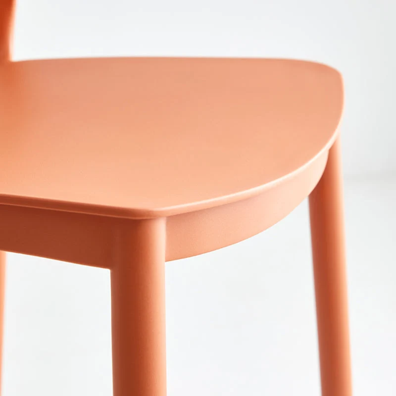 Stapelbare kunststof binnenkrukken Barkrukken Scandinavische stijl met lage rugleuning Clearhalo