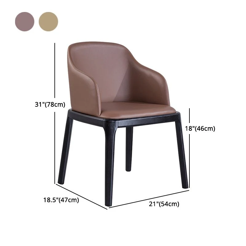 Stoel met massieve rugleuning, houten Scandinavische eetkamer, keuken, armstoel Clearhalo
