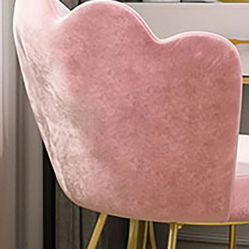 Stoffen eetkamerstoelen Scandinavisch design Armloze stoel met stevige rugleuning voor thuis Clearhalo
