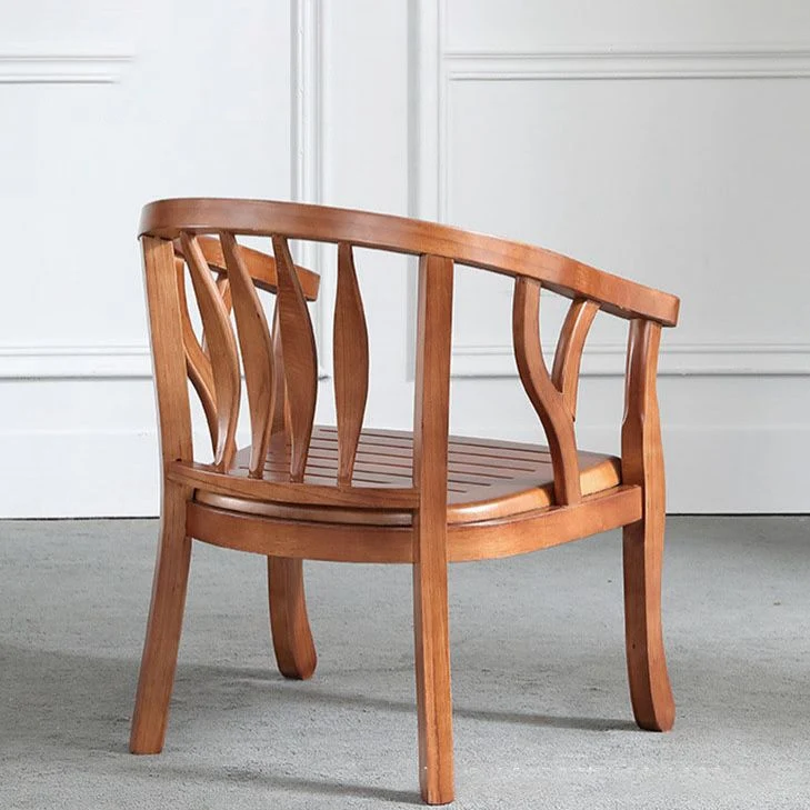 Traditionele eetkamerstoel met matte afwerking, massief hout, Windsor gastenstoel met vier poten Clearhalo