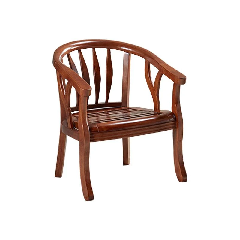 Traditionele eetkamerstoel met matte afwerking, massief hout, Windsor gastenstoel met vier poten Clearhalo