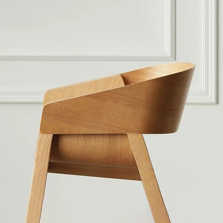 Traditionele houten eetkamerstoelen, eetkamerstoel met open rug voor gebruik restaurants Clearhalo