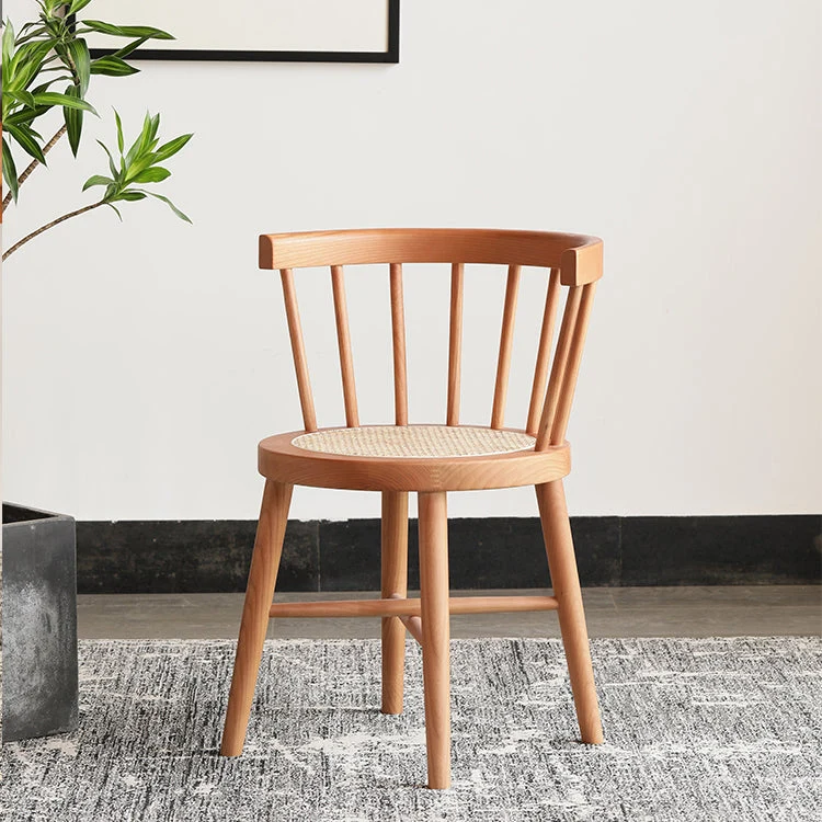 Traditionele houten eetkamerstoelen zonder armleuningen Windsor stoelen aan de achterkant voor thuisgebruik Clearhalo