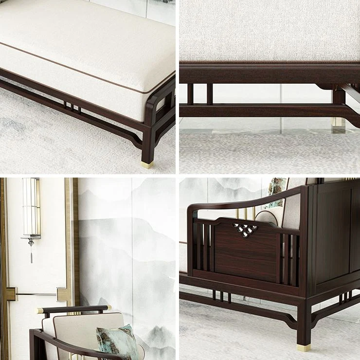 Traditionele katoenen chaise longue, slaapkamer, verzonken armchaise Clearhalo