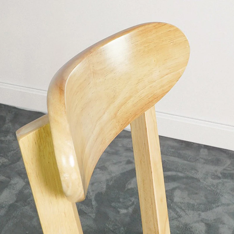Traditionele keukeneetstoelen Houten armloze eetkamerstoelen Clearhalo