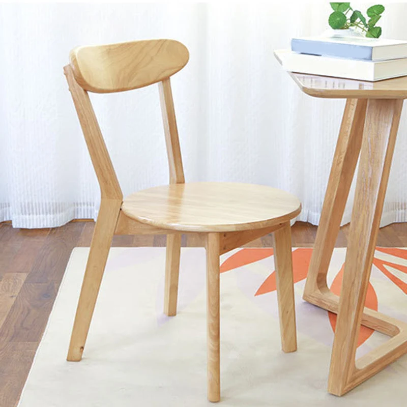 Traditionele keukeneetstoelen Houten armloze eetkamerstoelen Clearhalo