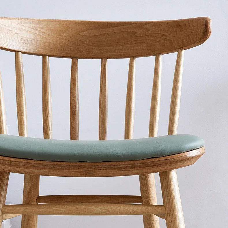 Traditionele Windsor-achterstoelen Eetkamerstoelen zonder stoelen met houten poten voor de keuken Clearhalo
