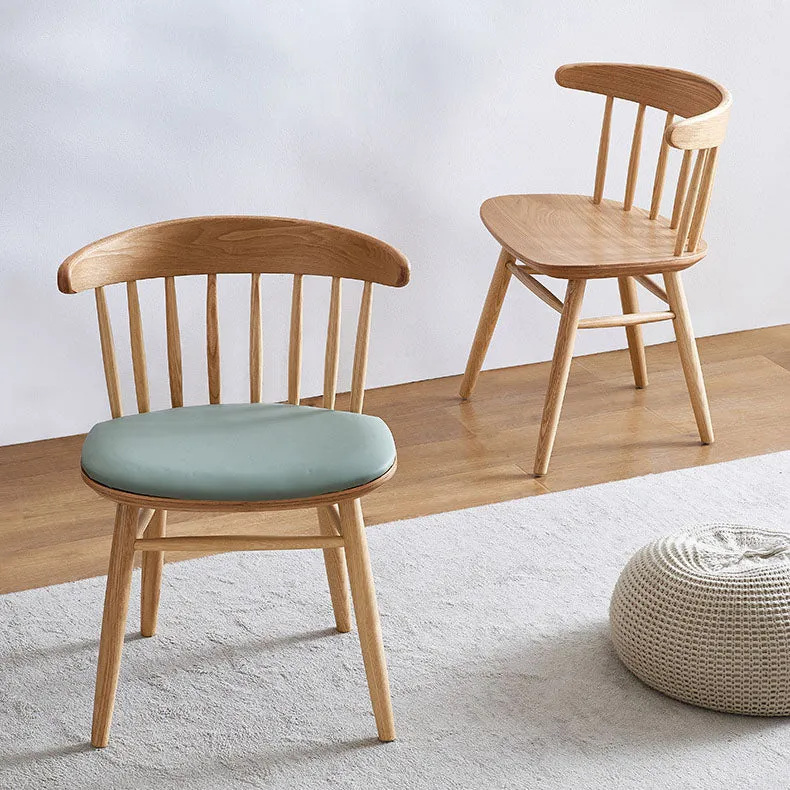 Traditionele Windsor-achterstoelen Eetkamerstoelen zonder stoelen met houten poten voor de keuken Clearhalo