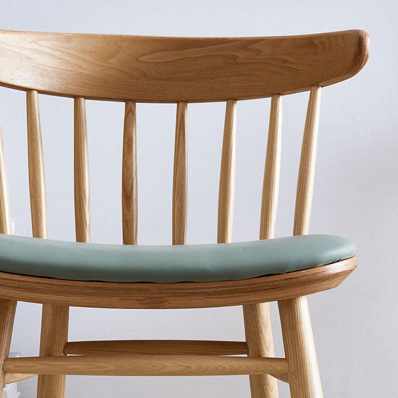 Traditionele Windsor-achterstoelen Eetkamerstoelen zonder stoelen met houten poten voor de keuken Clearhalo