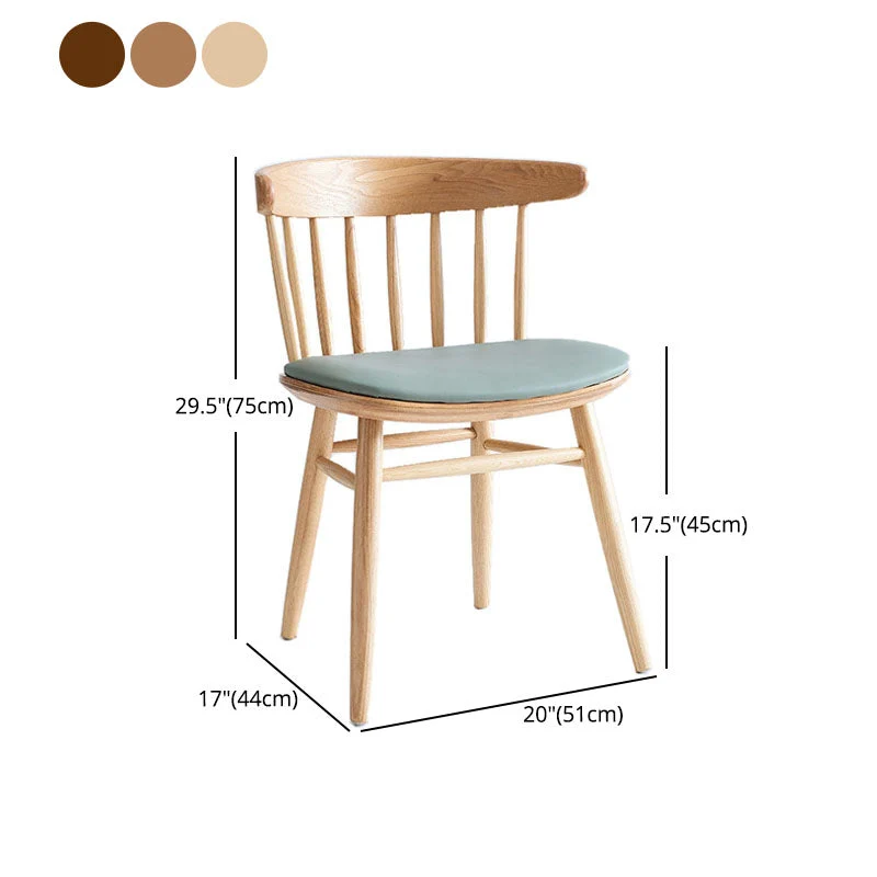 Traditionele Windsor-achterstoelen Eetkamerstoelen zonder stoelen met houten poten voor de keuken Clearhalo