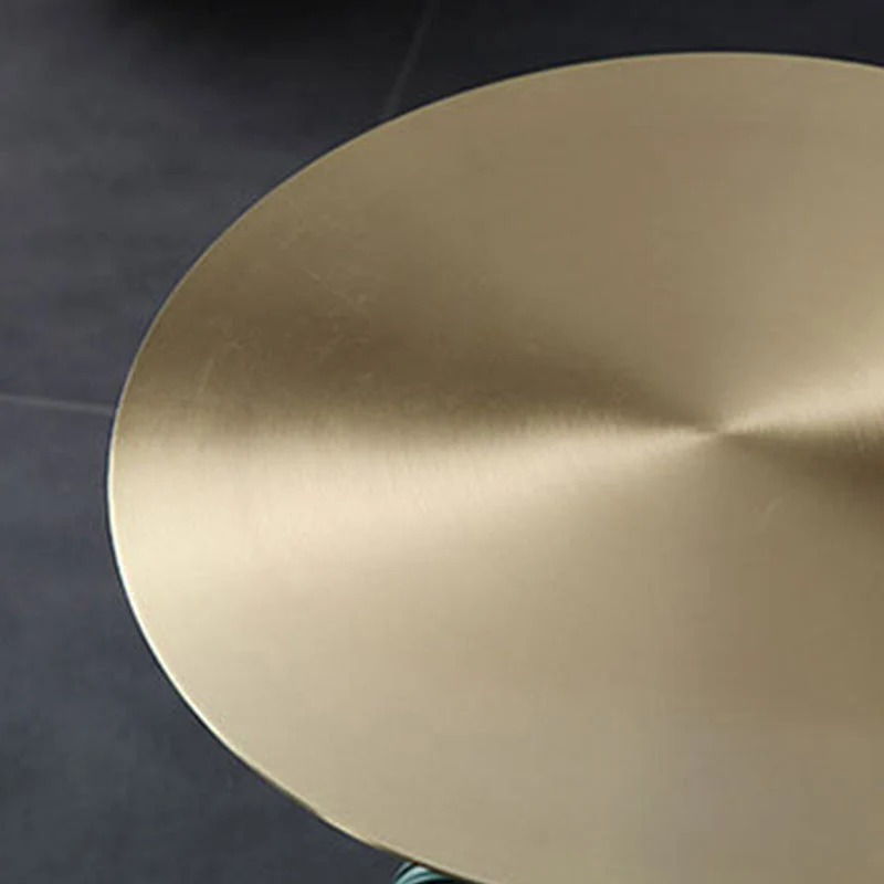 Voetstuk bijzettafel Moderne ronde bijzettafel voor de woonkamer Clearhalo