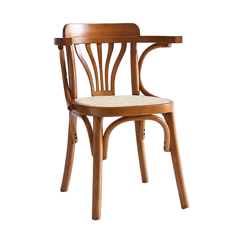 Windsor-stoel met rugleuning Traditionele houten keuken-eetkamerstoel Clearhalo