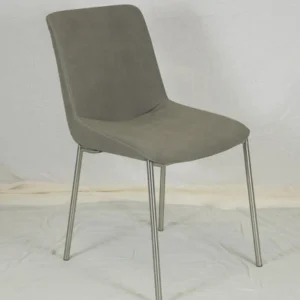 CSW Dinner Stoel Model 18 voorgevormde zit met RVS frame