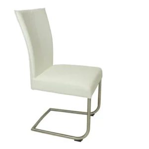 CSW Jessy eetkamerstoel met RVS-frame, zitdiepte 45,5 cm