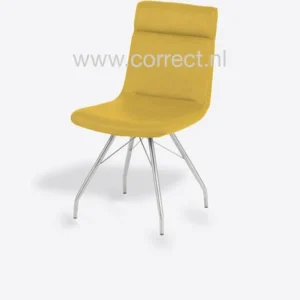 CSW PULL 69BT kuipstoel met stoelframe trekstang van gebortseld RVS
