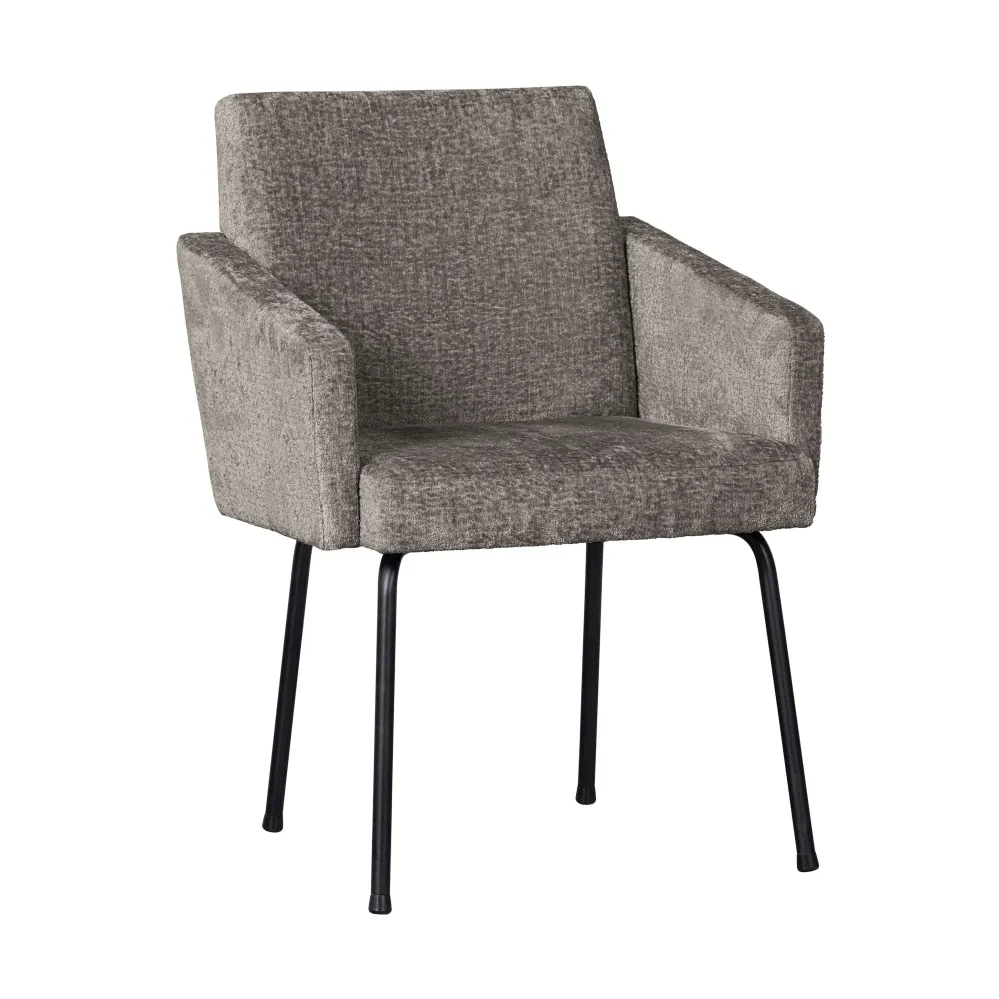 WOOOD Mount armstoel geweven taupe De Eekhoorn
