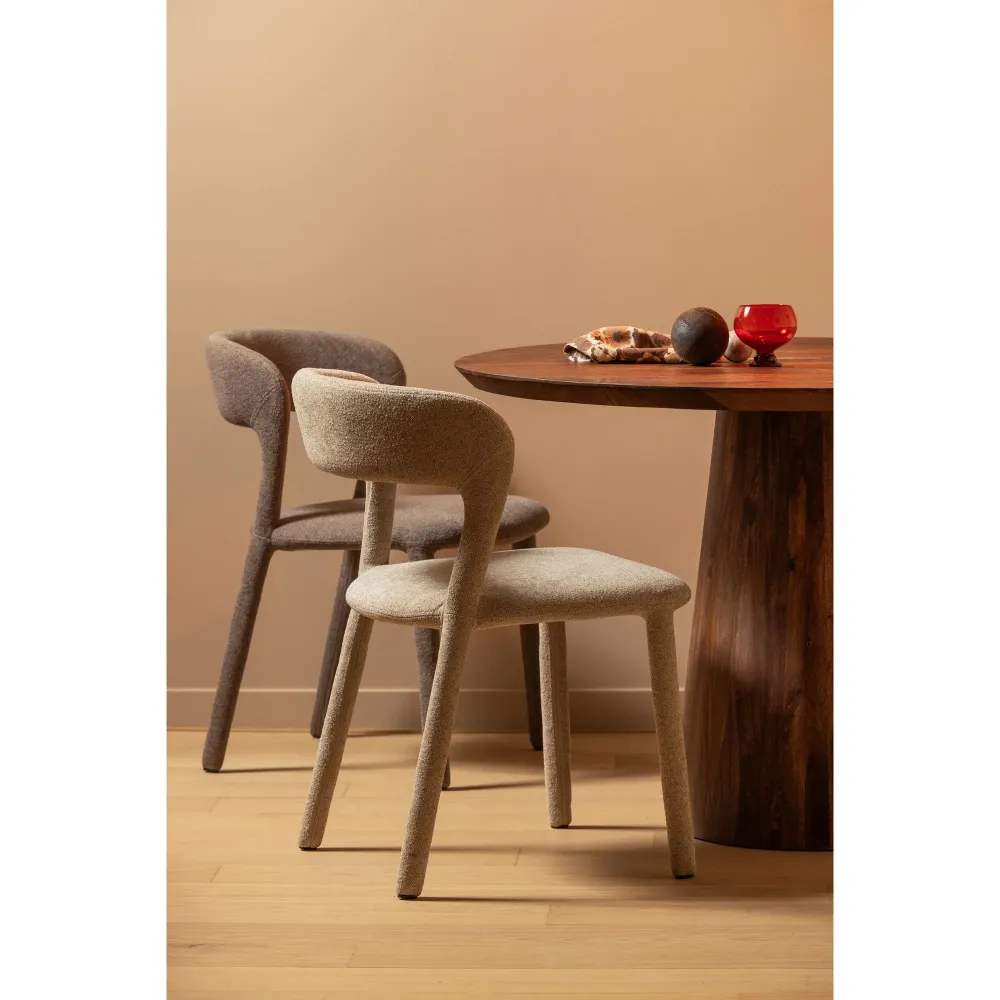 WOOOD Noble eetkamerstoel taupe De Eekhoorn