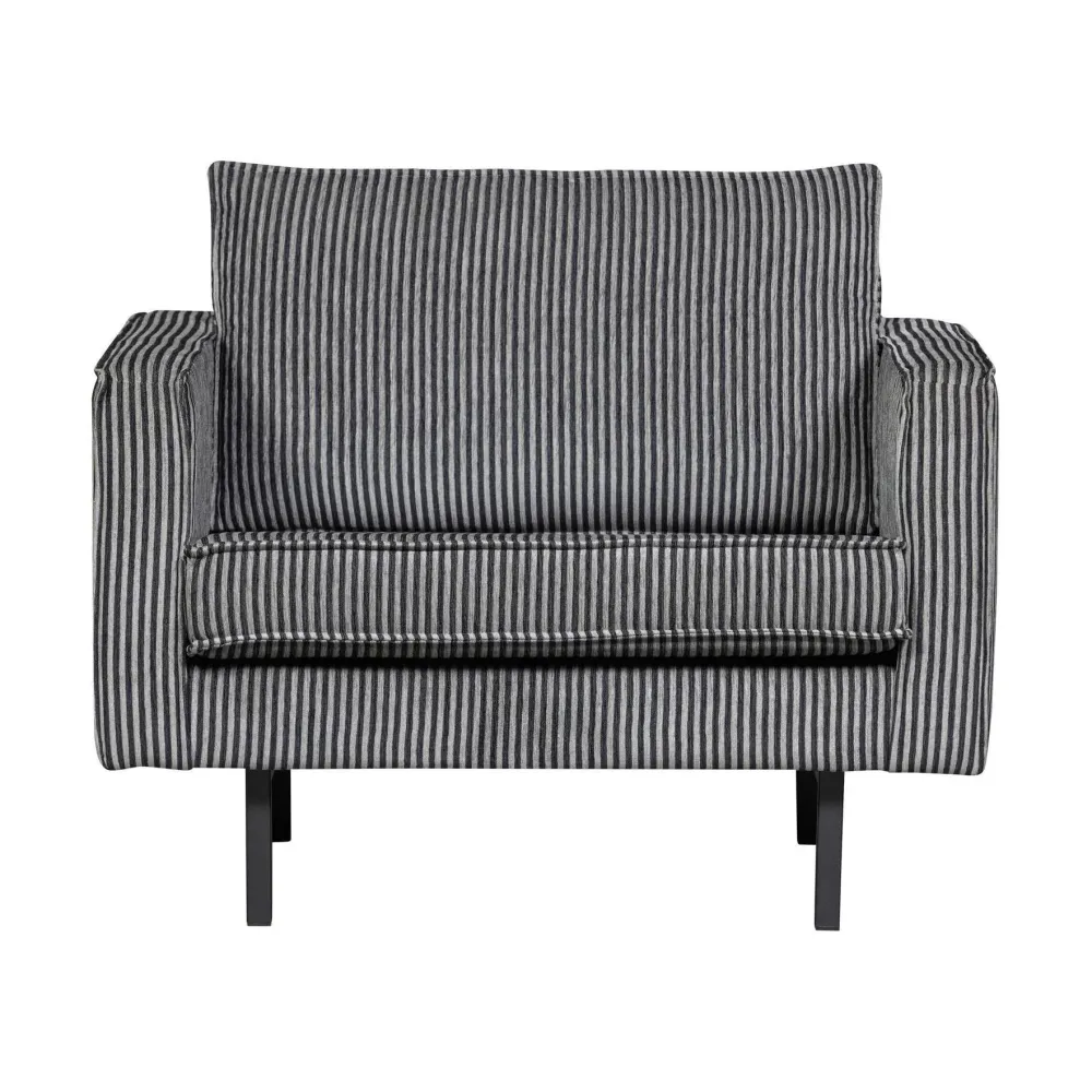 WOOOD Rodeo fauteuil Zwart/Grijs De Eekhoorn