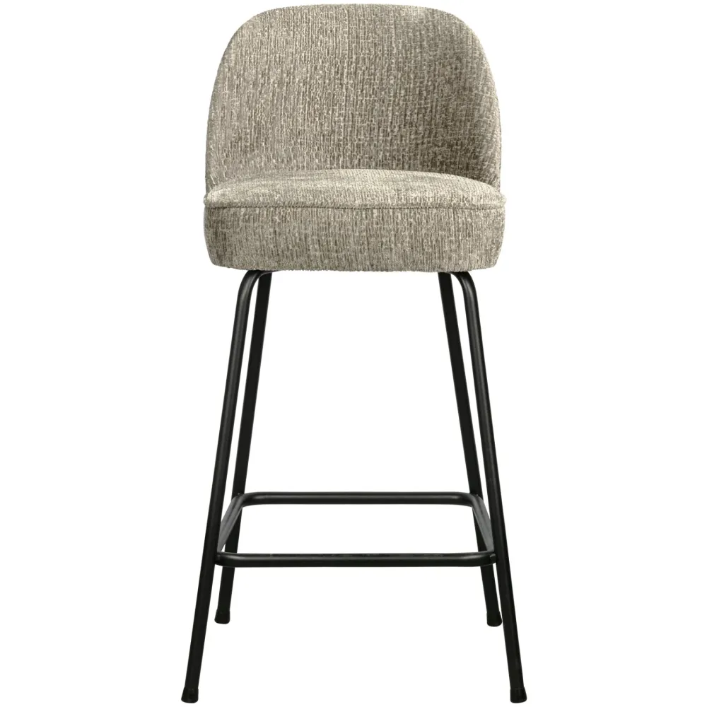 WOOOD Vogue barkruk H65 structure velvet wheatfield De Eekhoorn