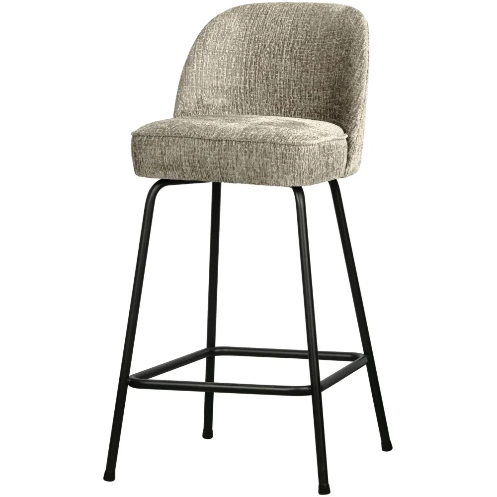 WOOOD Vogue barkruk H65 structure velvet wheatfield De Eekhoorn