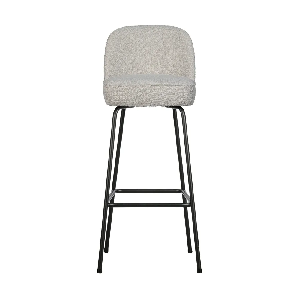 WOOOD Vogue barkruk H80 bouclé naturel De Eekhoorn