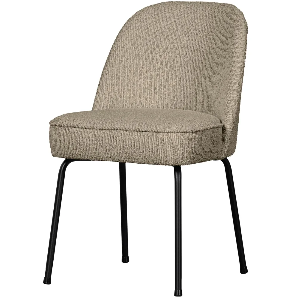 WOOOD Vogue eetkamerstoel bouclé beige De Eekhoorn