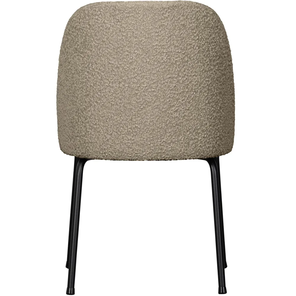 WOOOD Vogue eetkamerstoel bouclé beige De Eekhoorn