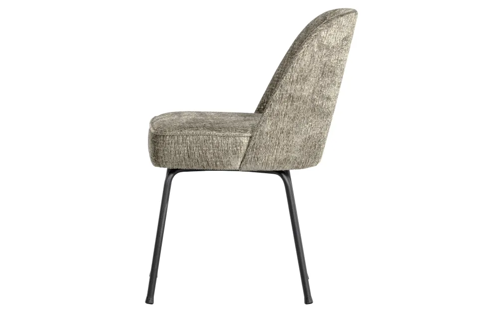 WOOOD Vogue eetkamerstoel structure velvet wheatfield De Eekhoorn