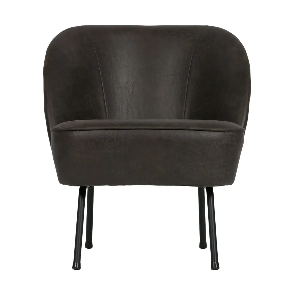 WOOOD Vogue fauteuil kunstleer zwart De Eekhoorn