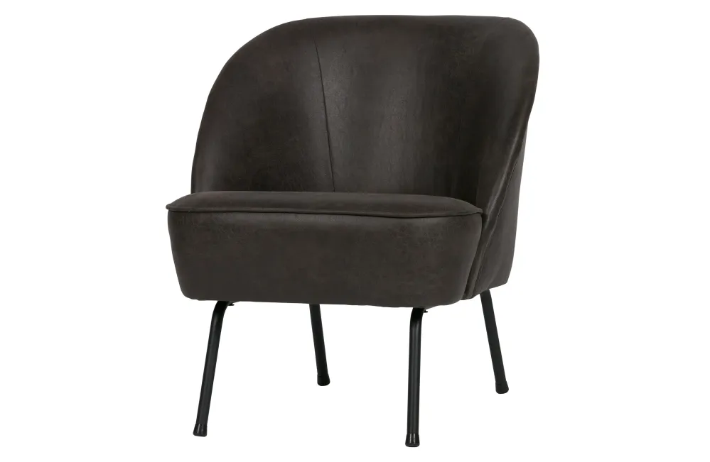 WOOOD Vogue fauteuil kunstleer zwart De Eekhoorn