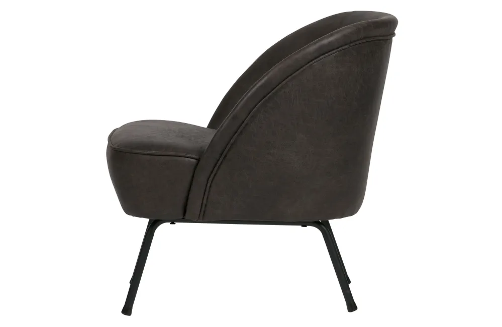 WOOOD Vogue fauteuil kunstleer zwart De Eekhoorn