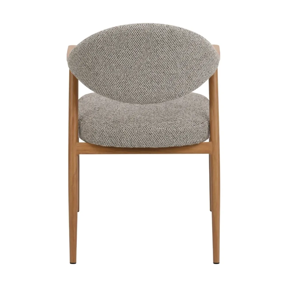 DÉJA Living Eetkamerstoel Karup - Taupe/Naturel - Set van 2