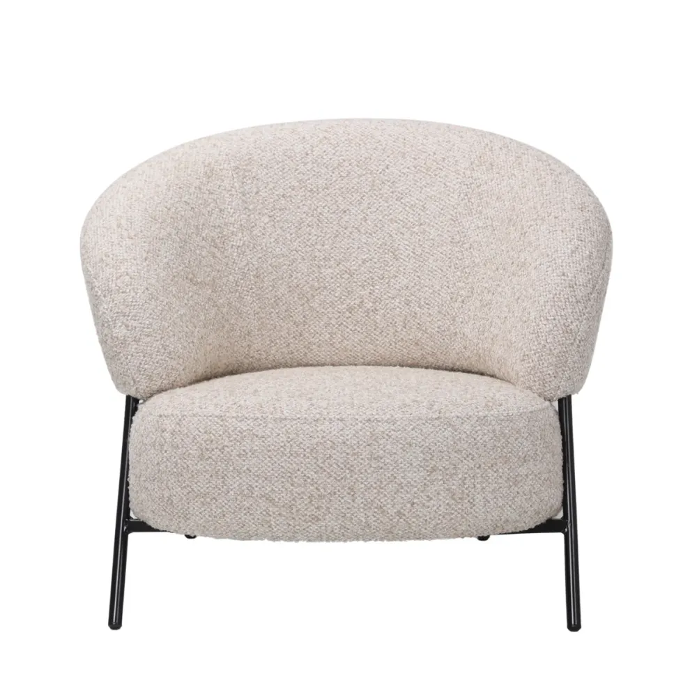 DÉJA Living Fauteuil Kumla - Beige Stof - 85x85x70cm