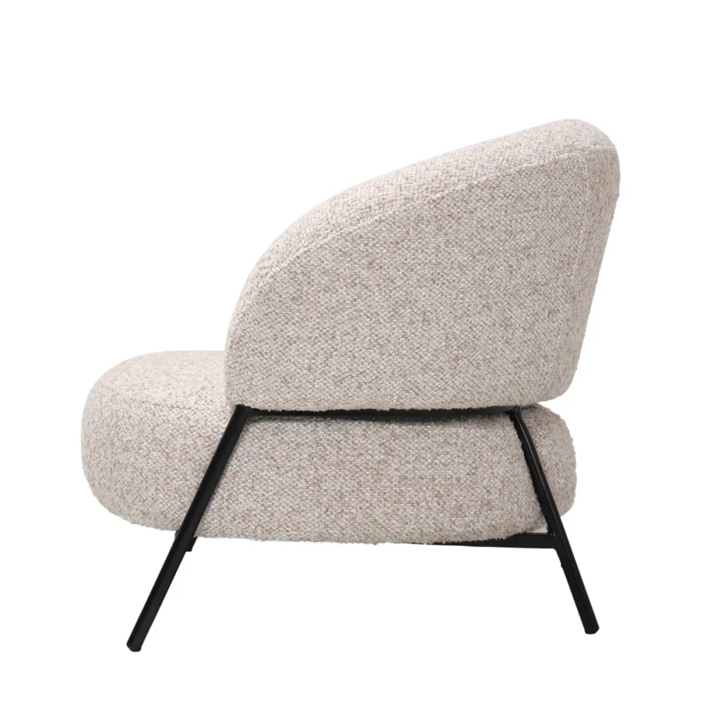 DÉJA Living Fauteuil Kumla - Beige Stof - 85x85x70cm