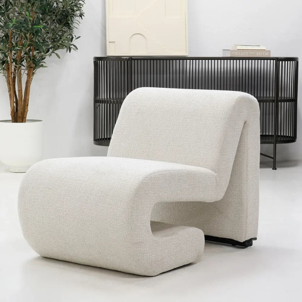 DÉJA Living Fauteuil Mia - Stof - Off-White