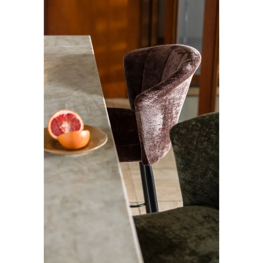 Dutchbone Georgia Barkrukken rugleuning 73 cm Paars - Set van 2