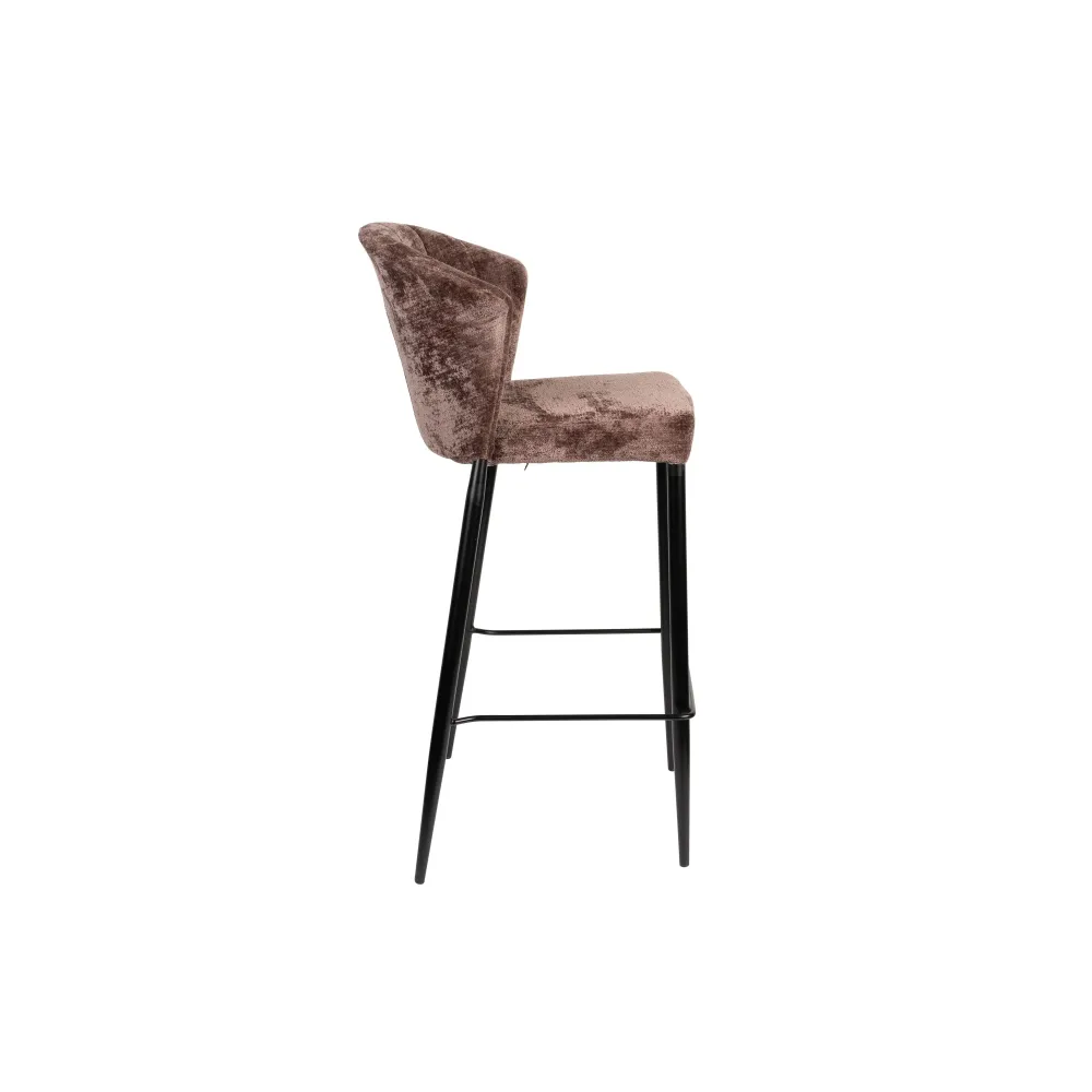 Dutchbone Georgia Barkrukken rugleuning 73 cm Paars - Set van 2