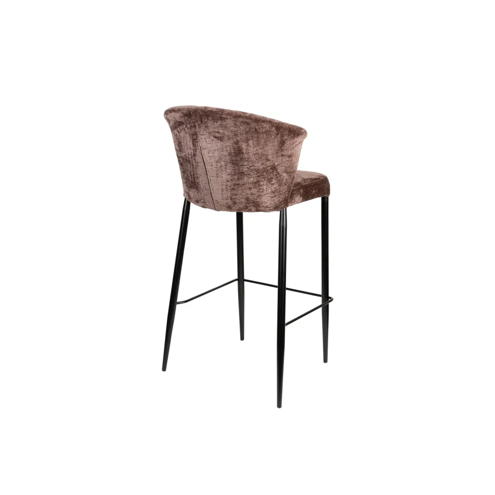 Dutchbone Georgia Barkrukken rugleuning 73 cm Paars - Set van 2