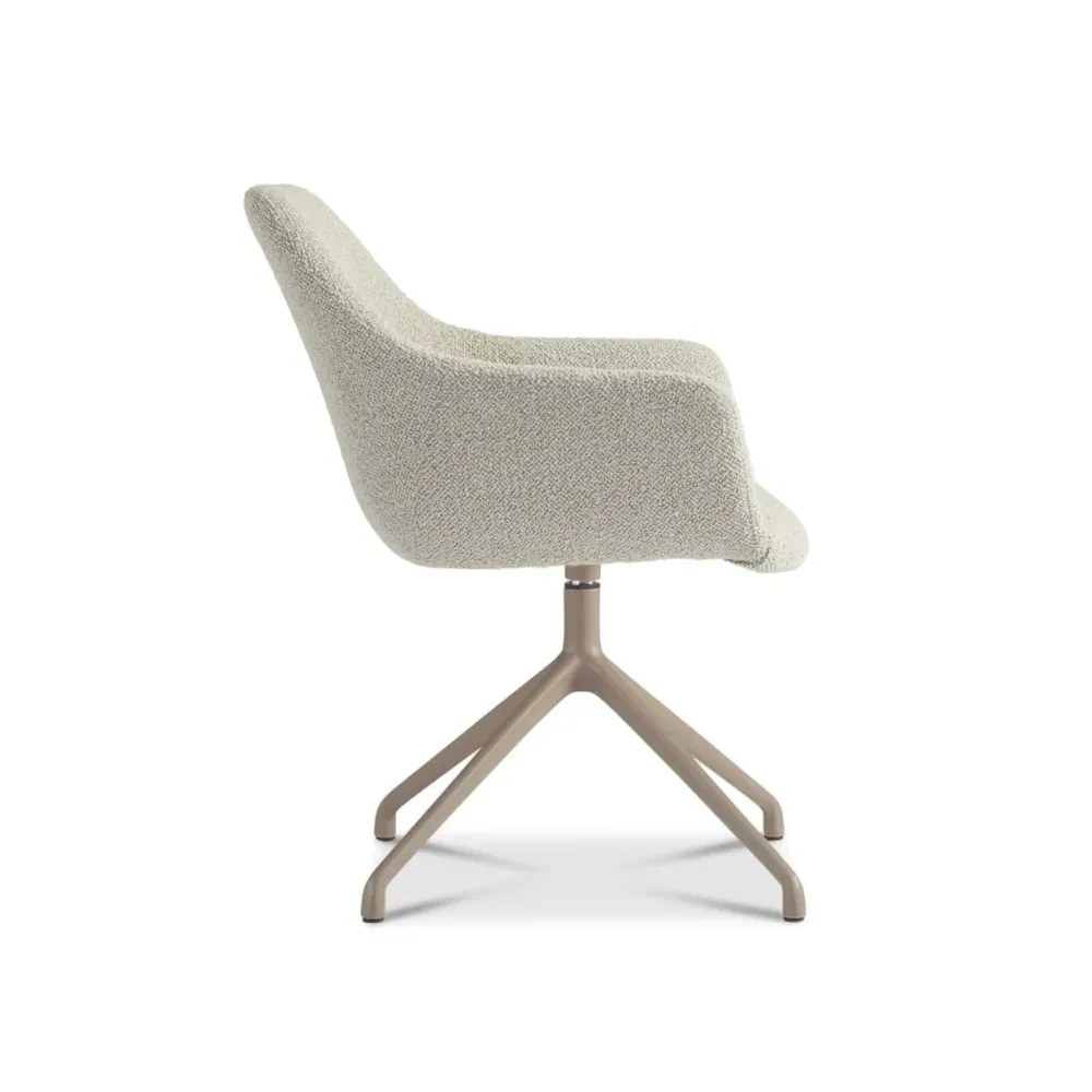 Dyyk Ids eetkamerstoel beige onderstel Cosmo nature