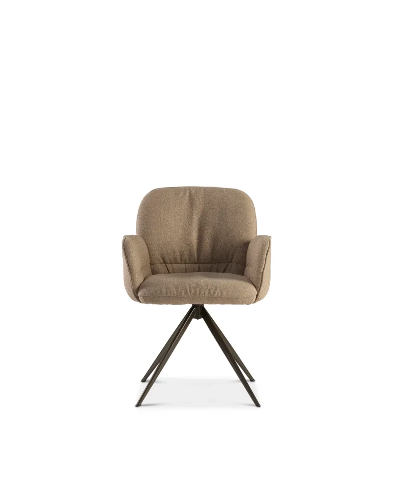 Dyyk Lou eetkamerstoel met arm Glory Mocca 13