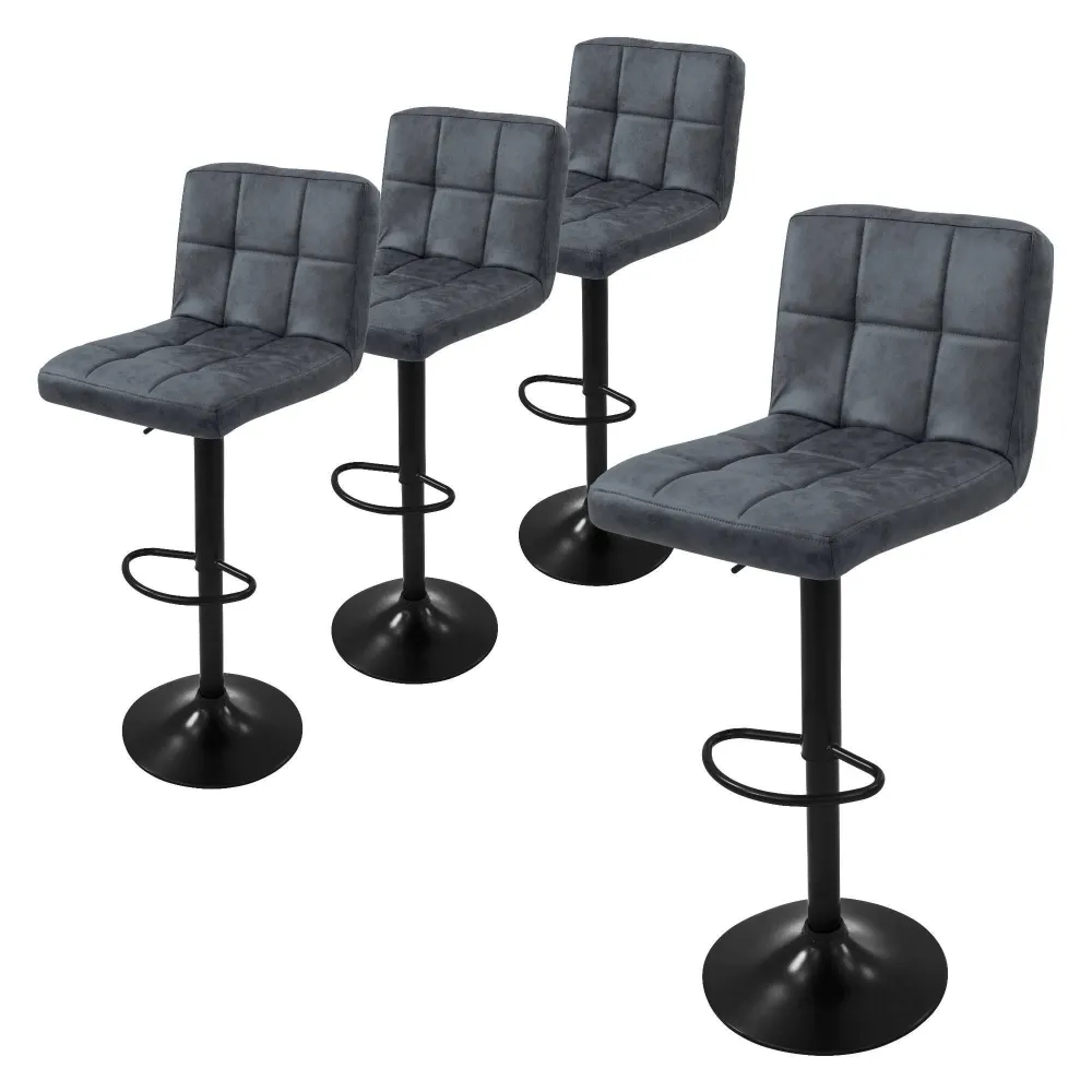 Set van 4 barkrukken Abigail kunstleer ECD Germany